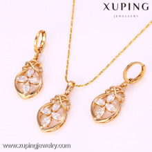 61791-Xuping Jewelry Fashion Gold Plated Jewelry Sets